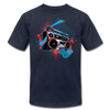 Abstract Boombox T-Shirt - navy