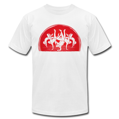 B-Boy Dancers Red Sun T-Shirt - white