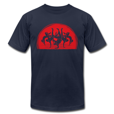 B-Boy Dancers Red Sun T-Shirt - navy