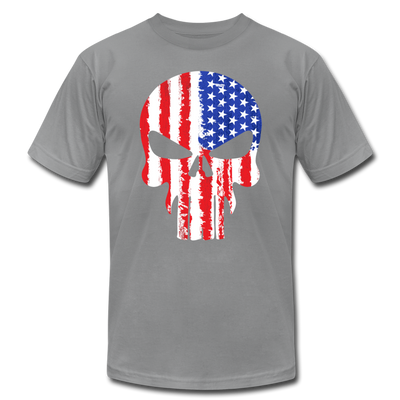 American Skull T-Shirt - slate