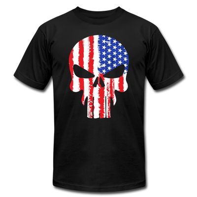 American Skull T-Shirt - black