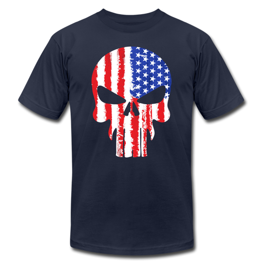 American Skull T-Shirt - navy