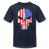 American Skull T-Shirt - navy