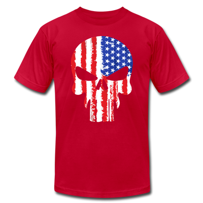 American Skull T-Shirt - red