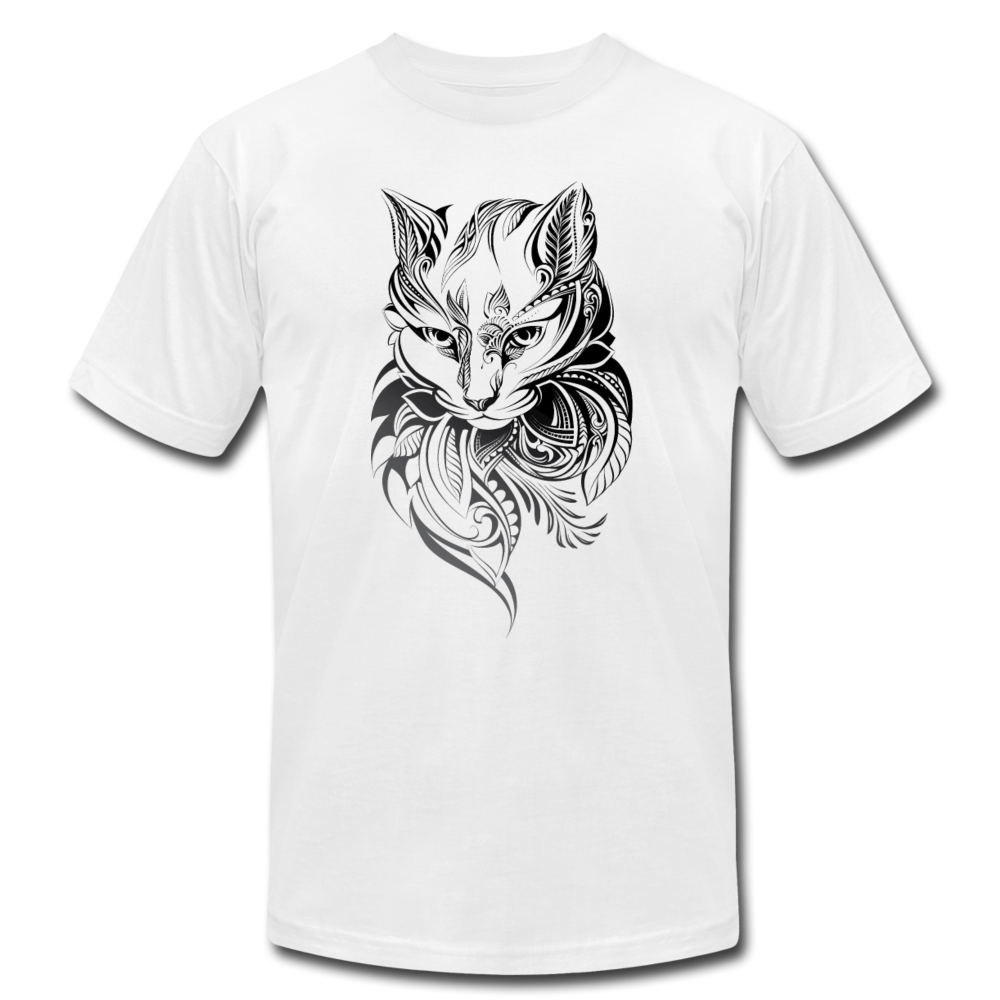 Tribal Maori Cat T-Shirt - white