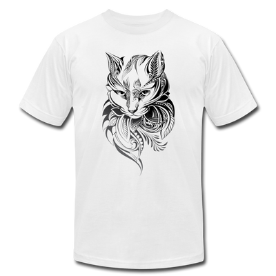 Tribal Maori Cat T-Shirt - white