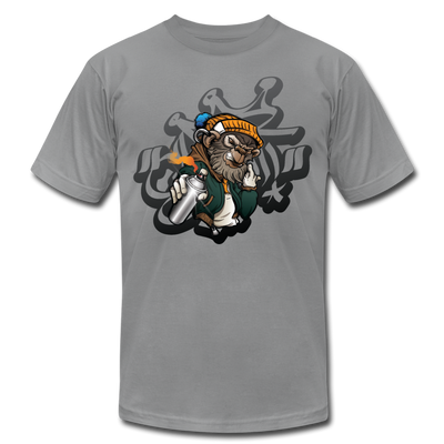 Hip Hop Gorilla Graffiti Artist T-Shirt - slate