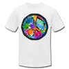 Colorful Love Peace Sign T-Shirt - white
