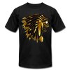Gold Indian Warrior Mask T-Shirt - black