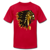 Gold Indian Warrior Mask T-Shirt - red