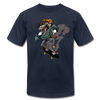 Skater Wolf T-Shirt - navy