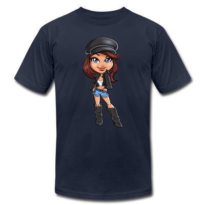 Cartoon Girl T-Shirt - navy