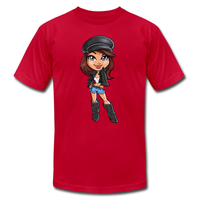 Cartoon Girl T-Shirt - red