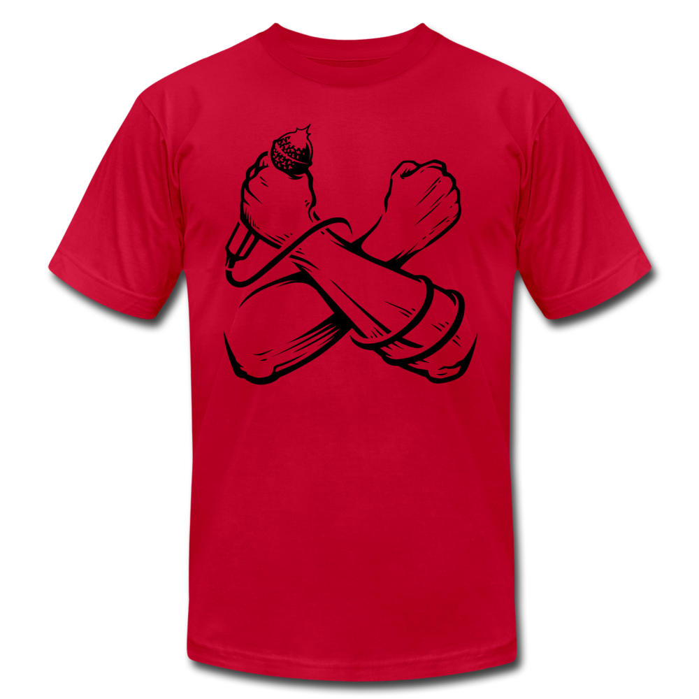 Hip Hop Power Microphone T-Shirt - red