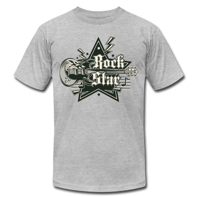 Rockstar Retro Guitar T-Shirt - heather gray