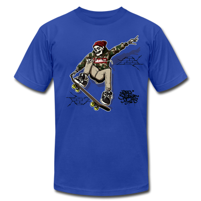 Skeleton Skater T-Shirt - royal blue