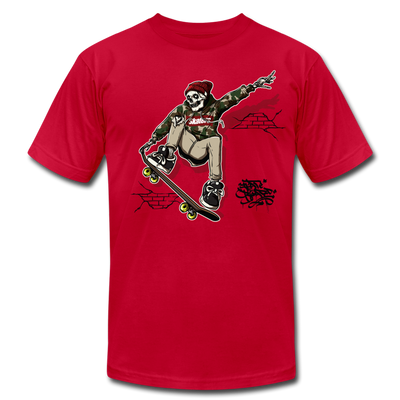 Skeleton Skater T-Shirt - red