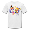 Abstract Growling Bear T-Shirt - white
