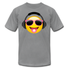 Cool Headphones Emoji T-Shirt - slate