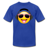 Cool Headphones Emoji T-Shirt - royal blue