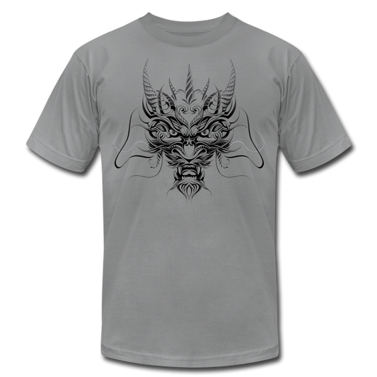 Tribal Maori Dragon Head T-Shirt - slate