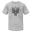 Tribal Maori Dragon Head T-Shirt - heather gray