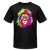 Colorful Abstract Lion T-Shirt - black