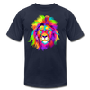 Colorful Abstract Lion T-Shirt - navy