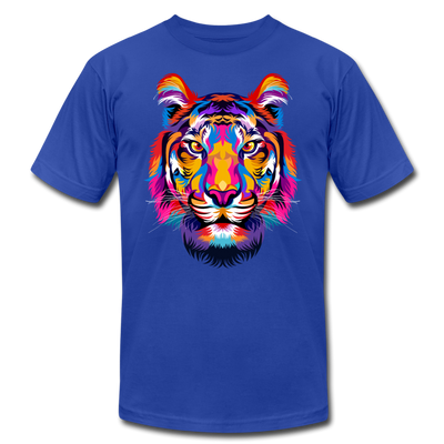 Colorful Abstract Tiger T-Shirt - royal blue