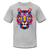 Colorful Abstract Tiger T-Shirt - heather gray