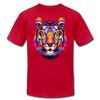 Colorful Abstract Tiger T-Shirt - red