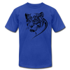 Tribal Maori Jungle Cat T-Shirt - royal blue