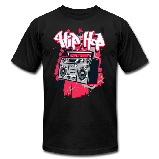 Hip Hop Boombox T-Shirt - black