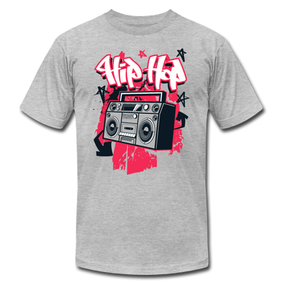 Hip Hop Boombox T-Shirt - heather gray