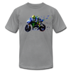 Abstract Motorcycle Biker T-Shirt - slate