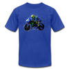 Abstract Motorcycle Biker T-Shirt - royal blue