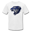 Blue Jungle Cat T-Shirt - white