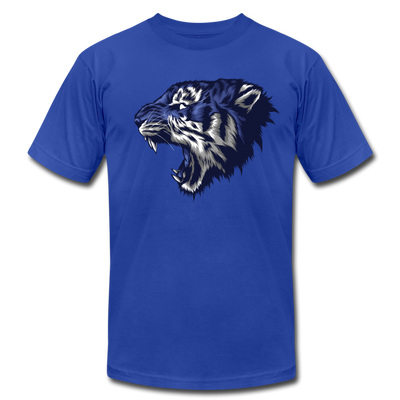 Blue Jungle Cat T-Shirt - royal blue