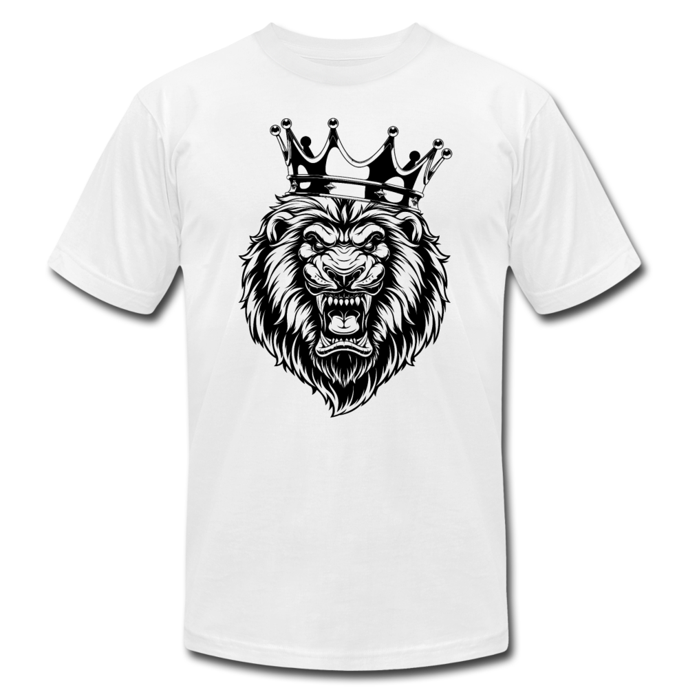 Black & White Lion Crown T-Shirt - white