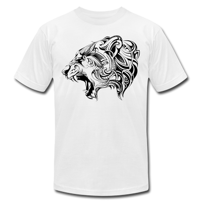 Tribal Maori Jungle Cat T-Shirt - white