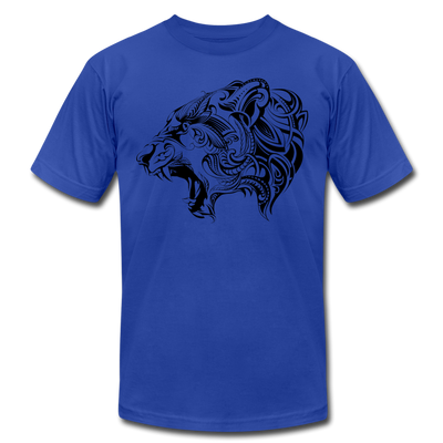 Tribal Maori Jungle Cat T-Shirt - royal blue