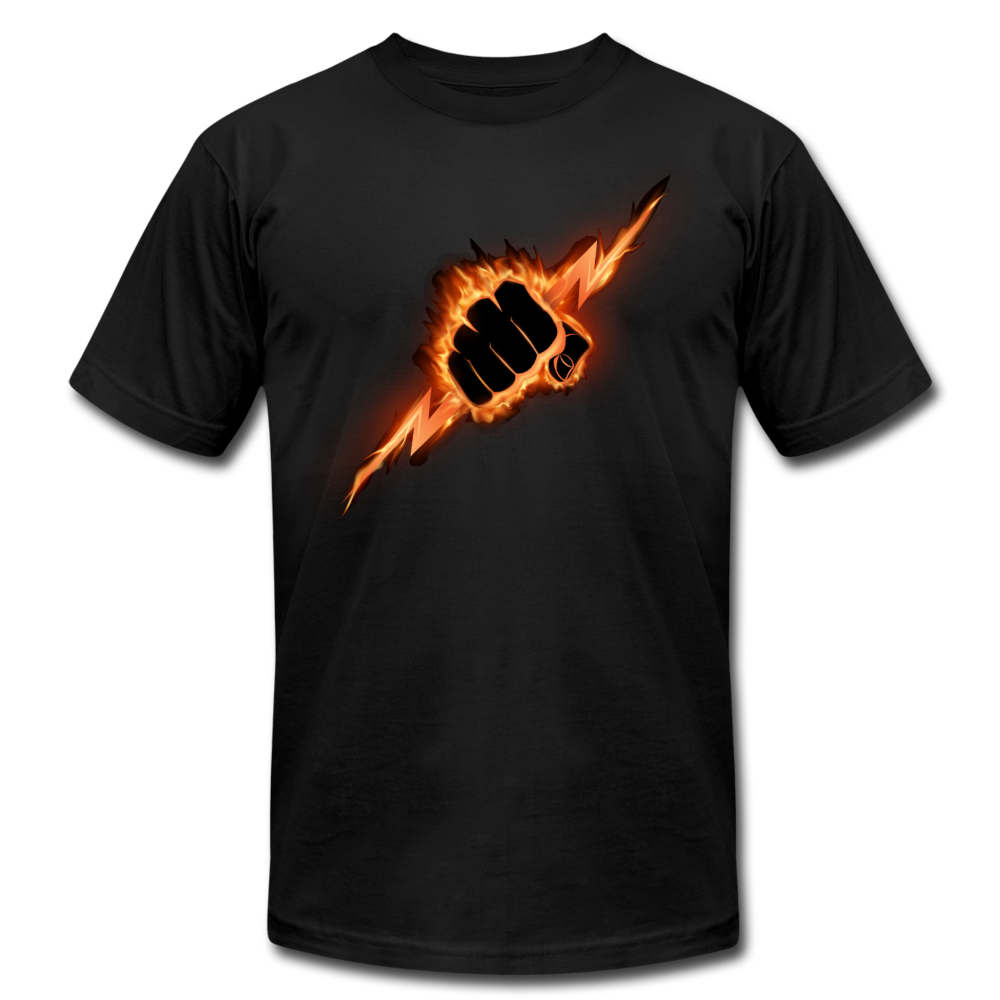 Hand Hold Lightning Bolt T-Shirt - black