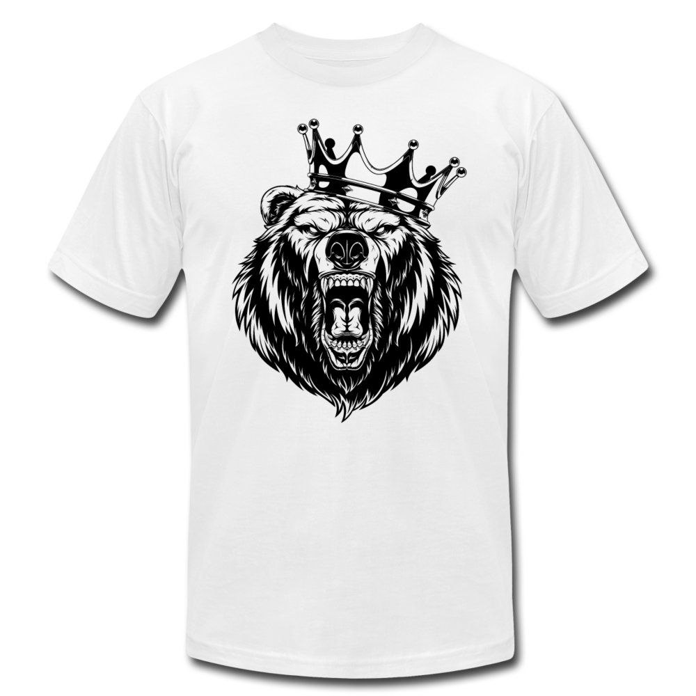 Growling Bear Crown T-Shirt - white