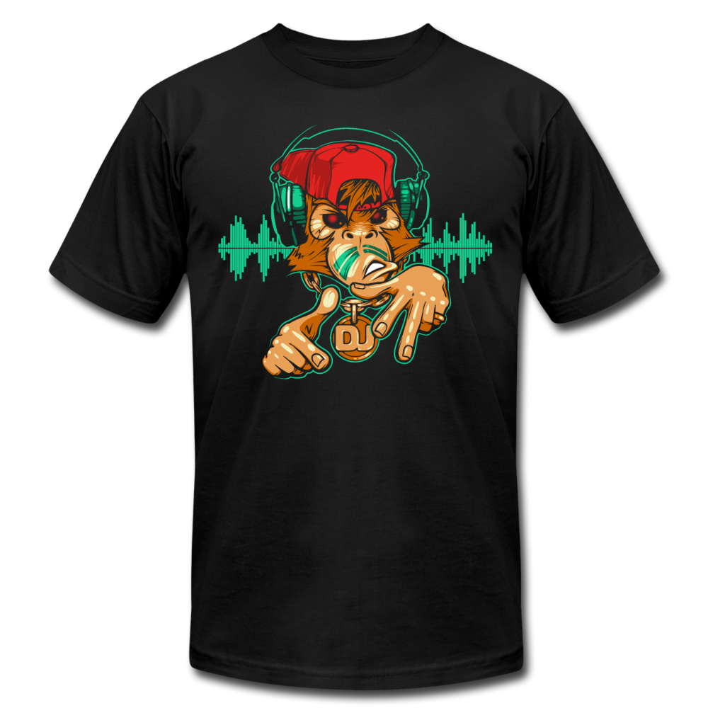 Monkey DJ T-Shirt - black