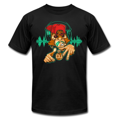 Monkey DJ T-Shirt - black