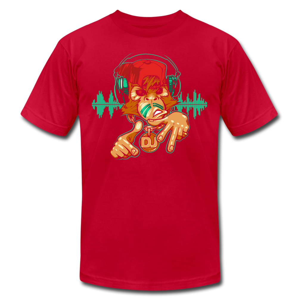 Monkey DJ T-Shirt - red