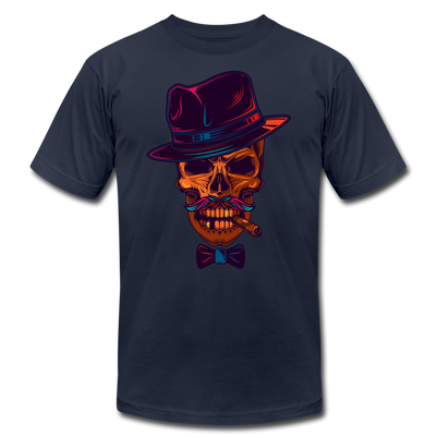 Skull Fedora T-Shirt - navy