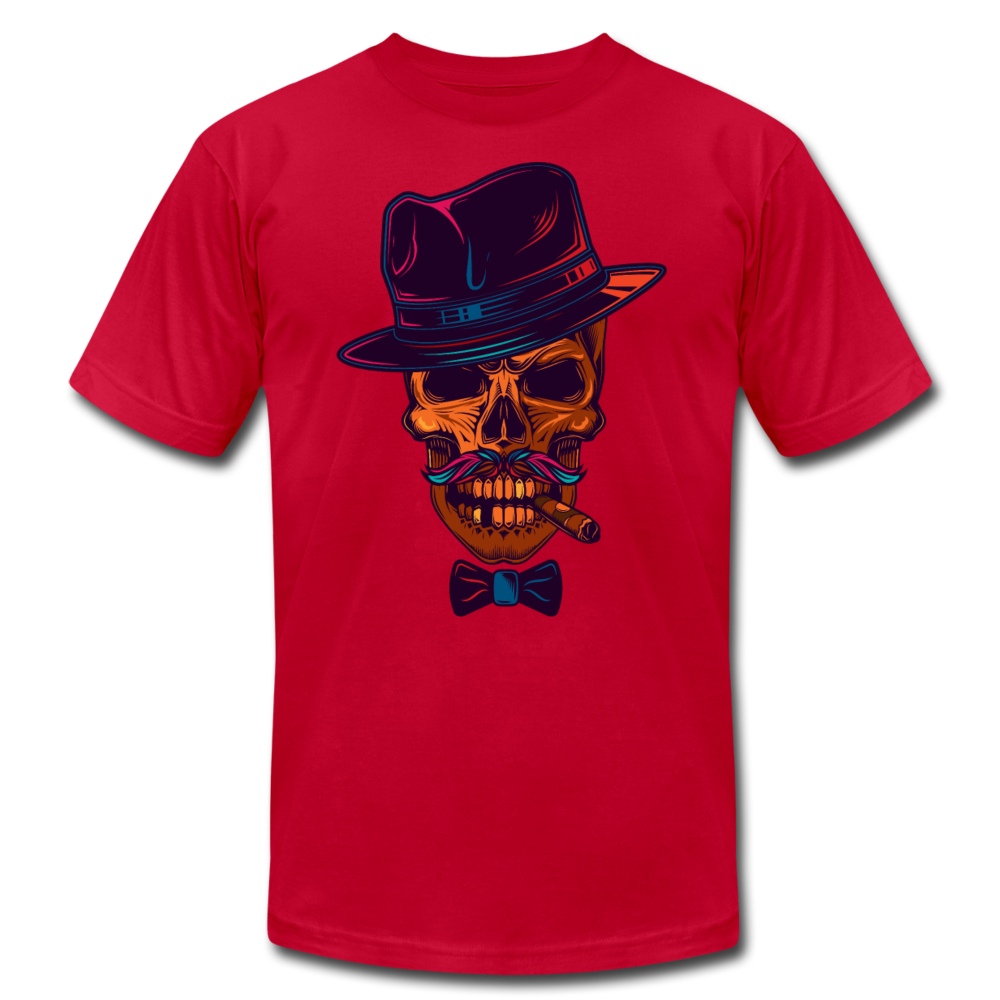 Skull Fedora T-Shirt - red