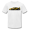 Black & Yellow Sports Car T-Shirt - white