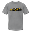 Black & Yellow Sports Car T-Shirt - slate